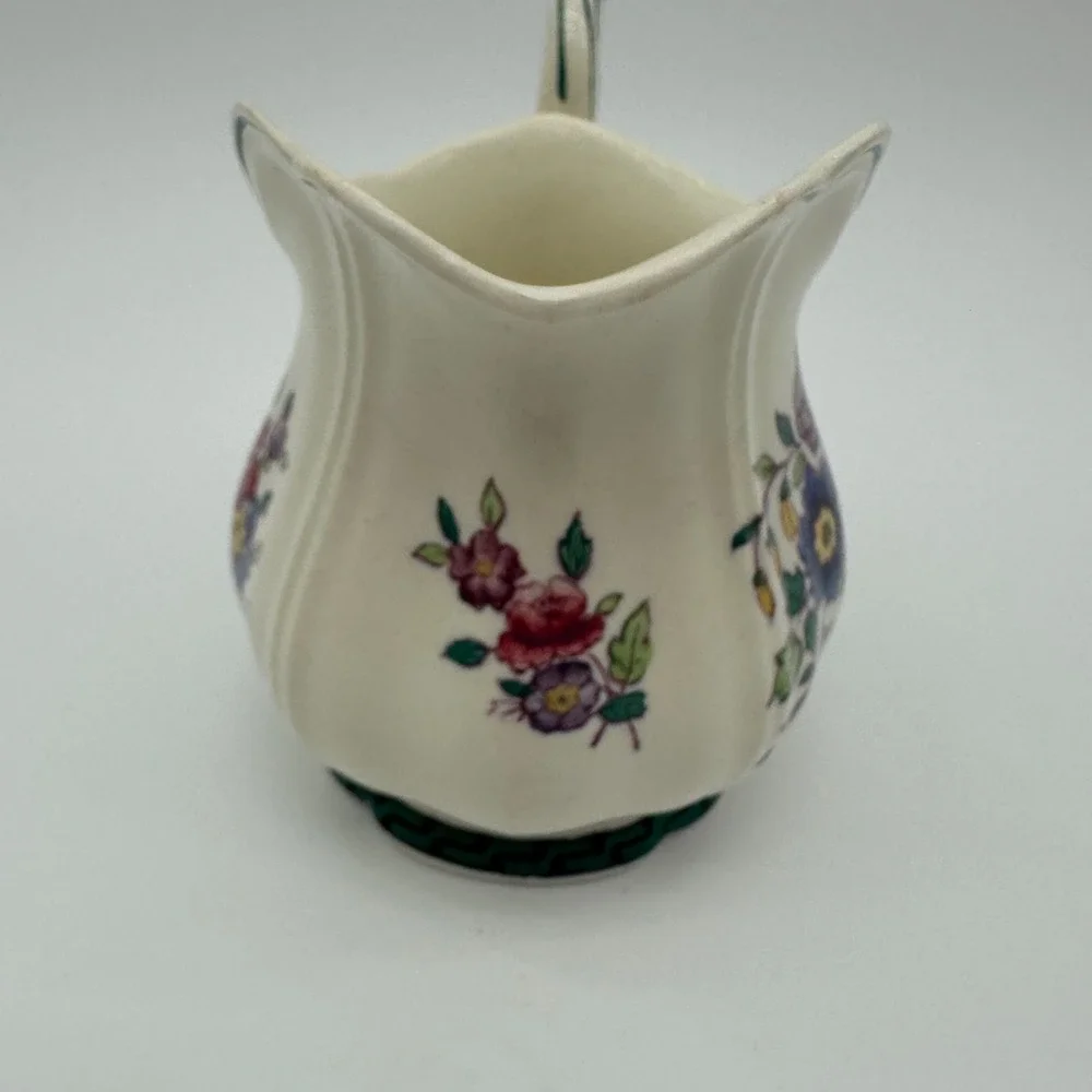 Wedgwood Floral Etruria England Tea Set Teapot Sugar Creamer A1793 Vintage 1922